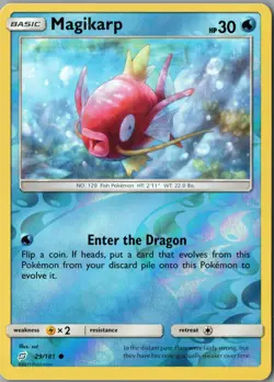 Magikarp Common SM - Team Up 29/181 NM Reverse Holofoil - Pokemon - Image 1
