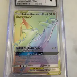 Pokemon Latias & Latios GX Team Up 190/181 Secret Rare SM Rainbow Rare Holo Mint - Image 2