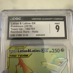 Pokemon Latias & Latios GX Team Up 190/181 Secret Rare SM Rainbow Rare Holo Mint - Image 3