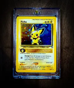 Pokemon TCG Pichu Holofoil 12/111 Neo Genesis Rare Vintage WOTC 2000 LP/MP - Image 2