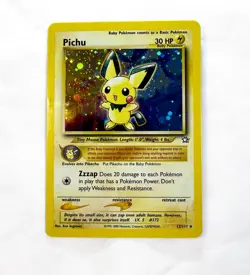 Pokemon TCG Pichu Holofoil 12/111 Neo Genesis Rare Vintage WOTC 2000 LP/MP - Image 3