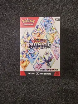 Pokemon TCG: Scarlet & Violet Prismatic Evolutions Booster Bundle (6 Packs) - Image 1