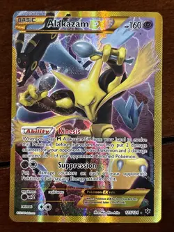 Pokemon Fates Collide Alakazam Ex 125/124 Secret Rare Holo - Image 1