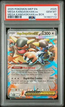 Mega Kangaskhan EX 025 Box Mep En-me Black Star Promo Pokemon PSA 10 - Image 1