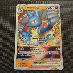 Lucario VSTAR Pokemon Sword & Shield Promo SWSH214 Promo Holofoil Near Mint - Image 1