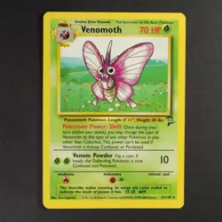 Venomoth 31/130 Base set 2 Pokemon TCG VG Condition Non Holo - Image 1