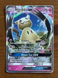 Pokemon Mimikyu GX Ultra Rare Holo SM Lost Thunder 149/214 NM - Image 1
