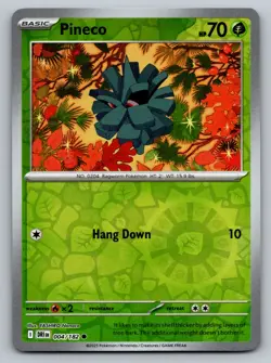 Pokemon Pineco 004/182 Sv10: Destined Rivals Reverse Holo - Image 1
