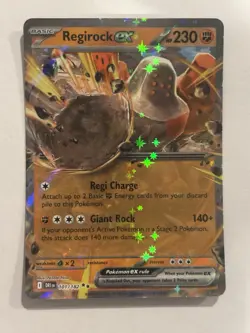 Regirock EX Double Rare Holo Pokemon TCG SV Destined Rivals 101/182 NM - Image 1