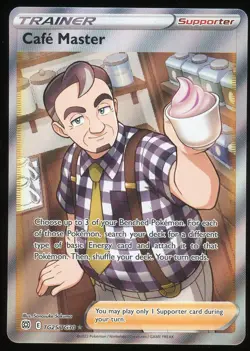 Pokemon TCG Cafe Master TG25/TG30 Ultra Rare Brilliant Stars Trainer Gallery NM - Image 1