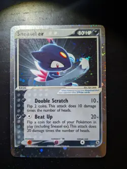 Sneasel ex 103/109 EX Ruby and Sapphire Holo Ultra Rare Pokemon NM - Image 3