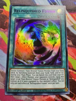 Yugioh Relinquished Fusion (Purple) - LDS1-EN049 - 1st Ed. Ultra Rare - NM - Image 1