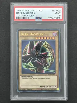 2015 Yu-Gi-Oh Dark Magician 1st Edition #YGLD-ENB02 PSA 9 Mint - Image 1
