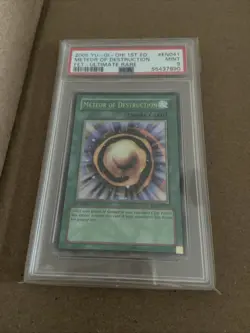 2005 Meteor of Destruction FET-EN041 Flaming Eternity 1st Ed psa 9 Yugioh - Image 1