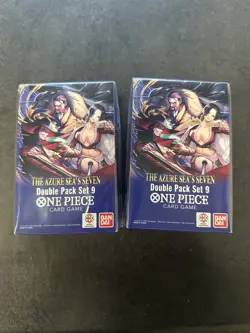 One Piece TCG: Double Pack Set 9 The Azure Sea's Seven - FACTORY SEALED! Lot-2 - Image 1