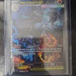 Pokemon Mega Charizard X EX 125/094 Foil Mega Evolution Stage 2 Card - Image 1