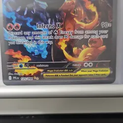Pokemon Mega Charizard X EX 125/094 Foil Mega Evolution Stage 2 Card - Image 4