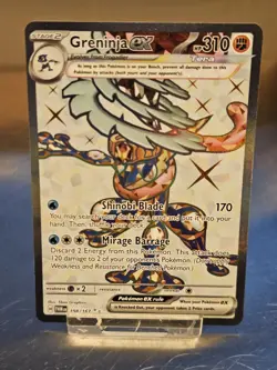 Pokemon TCG Greninja EX Twilight Masquerade Card 198/167 NM-M - Image 1