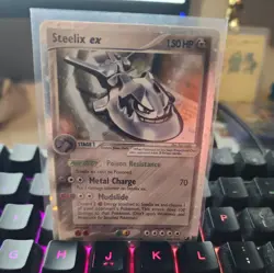 Pokemon TCG Steelix EX 109/115 Unseen Forces Holo Card - Image 1