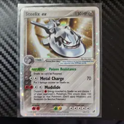 Pokemon TCG Steelix EX 109/115 Unseen Forces Holo Card - Image 3
