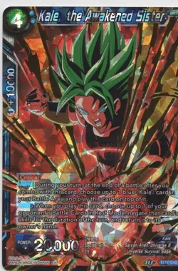 Kale the Awakened Sister BT7-040 SR Foil Dragon Ball Super Card Game TCG - Image 1