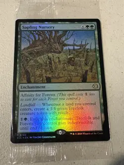mtg pre-release foil Sapling Nursery, Lorwyn Eclipsed, still sealed - Image 1