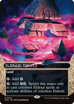 Eldrazi Temple (0014) (Borderless) [Edge of Eternities: Stellar Sights] Foil Nea - Image 1