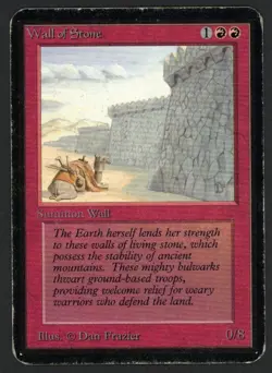 ***Alpha Wall of Stone*** MTG Alpha Magic Kid Icarus - Image 1