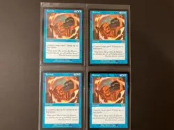 4 x REWIND Vintage Urza's Saga MTG Magic the Gathering Blue - Image 1
