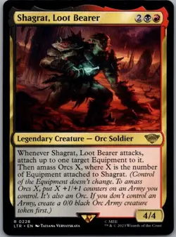 #228 Shagrat, Loot Bearer Universes Beyond LOTR Tales of Middle-earth Rare - Image 1