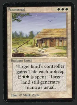 ***Alpha Farmstead*** MTG Alpha Magic Kid Icarus - Image 1