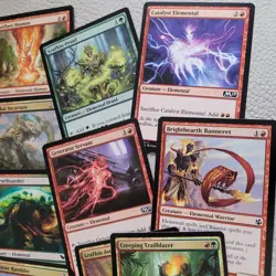 Whole COMMANDER Magic Deck - Heaven to Earth Games =ELEMENTALS RedBlueGreen Apex - Image 4