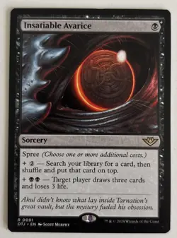 MTG Insatiable Avarice - Outlaws of Thunder Junction, English - Image 1