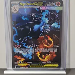 Pokemon Mega Charizard X EX 125/094 PFL Mega Evolution Holo 360HP 90x - Image 1