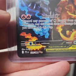 Pokemon Mega Charizard X EX 125/094 PFL Mega Evolution Holo 360HP 90x - Image 5