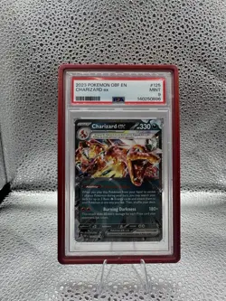 2023 Pokemon Obsidian Flames Charizard ex Tera #125 PSA 9 MINT - Image 1