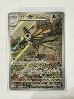 Beautifly #219/217 Ascended Heroes Pokemon Full Art Rare Holo NM Near Mint Card - Image 1