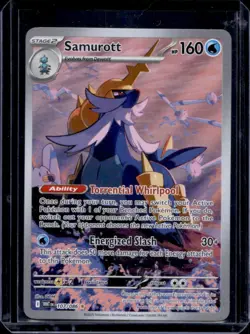 2025 Pokemon White Flare Samurott Illustration Rare #107/086 - Image 1