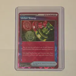 Pokemon Unfair Stamp Ace SPEC Rare Sv06: Twilight Masquerade 165/167 Trainer - Image 1
