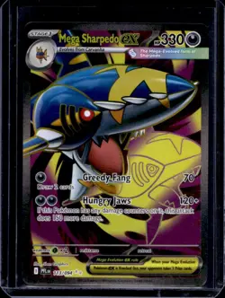 2025 Pokemon Phantasmal Flames Mega Sharpedo ex Ultra Rare #113/094 - Image 1