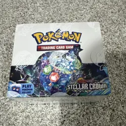 Pokemon TCG Scarlet & Violet Stellar Crown Booster Box English 2024 Terapagos - Image 1