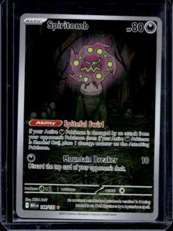2025 Pokemon Mega Evolution Spiritomb Illustration Rare #148/132 - Image 1