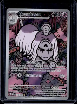 2025 Pokemon Mega Evolution Houndstone Illustration Rare #145/132 - Image 1