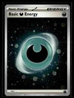 Pokemon SVE: Scarlet & Violet Energies #007 Basic Darkness Energy (Cosmos Holo) - Image 1