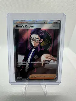 Boss’s Orders 256/217 Ultra Rare Full Art Pokemon Ascended Heroes NM - Image 1