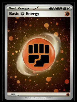 Pokemon SVE: Scarlet & Violet Energies #006 Basic Fighting Energy (Cosmos Holo) - Image 1