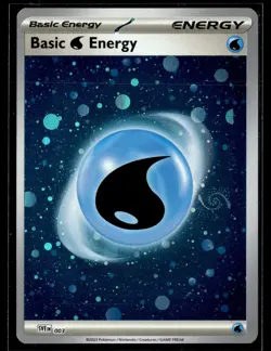 Pokemon TCG SVE: Scarlet & Violet Energies #003 Basic Water Energy (Cosmos Holo) - Image 1