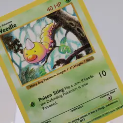 Pokemon TCG - Weedle 69/102 Base Set Common Shadowless WOTC 1999 - EXC/NM - Image 1