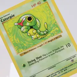 Pokemon TCG - Caterpie 45/102 Base Set Common Shadowless WOTC 1999 - EXC/NM - Image 1