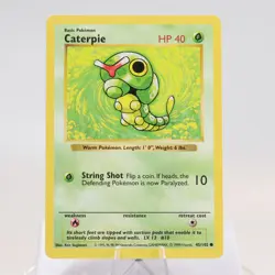 Pokemon TCG - Caterpie 45/102 Base Set Common Shadowless WOTC 1999 - EXC/NM - Image 2